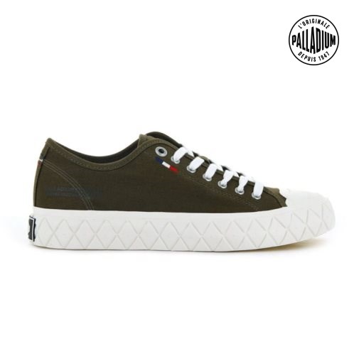 Palladium Palla Ace Canvas Low Tops Sneakers Heren Bruin | NL 58HFCRV